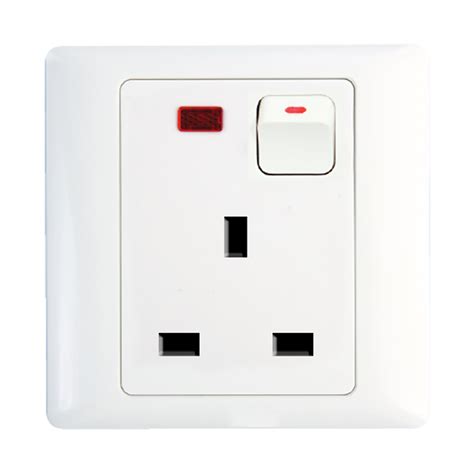 Dp Switch 45a 250v With 1 Gang 3 Pin Switched Socket With Neon 13a 250v