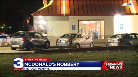 Police On The Scene Of Armed Robbery At Mcdonalds