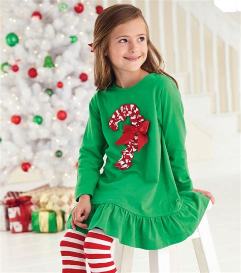 Candy Cane Tunic Dress And Tights At Cwdkids Xmas Outfits Kids Outfits