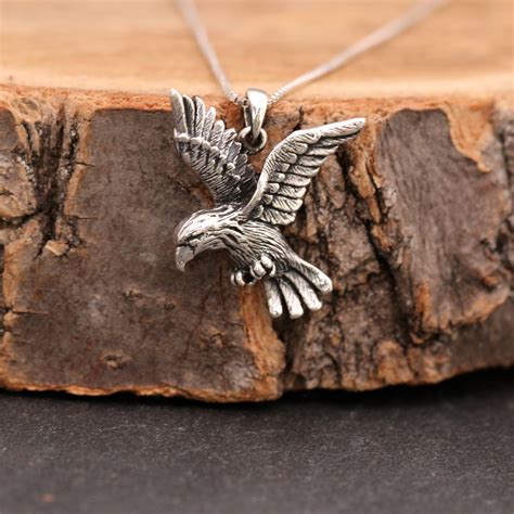Sterling Silver Bird Necklacesterling Silver Eagle Necklacesilver