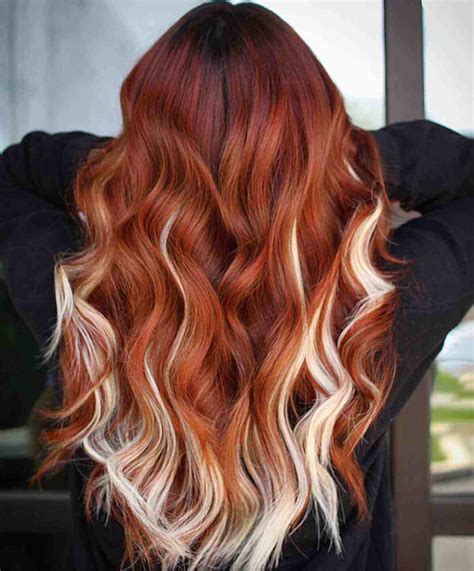 Red Hair With Highlights