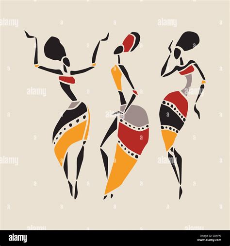 African Dancers Silhouette Set Stock Vector Image And Art Alamy