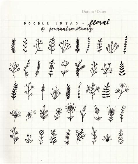 The Best 30 Simple Flower Doodles Bullet Journal Learnmisstoon