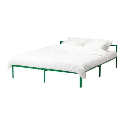 Doppelbett polsterbett 140x200cm bettgestell bett lattenrost dunkelgrau leinen. GRIMSBU Bed frame - green Queen | Ikea bed frames, Bed ...