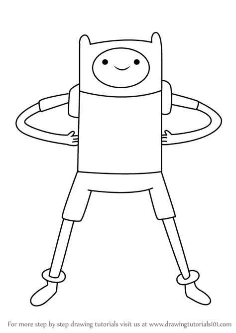 Learn How To Draw Finn The Human From Adventure Time Adventure Time