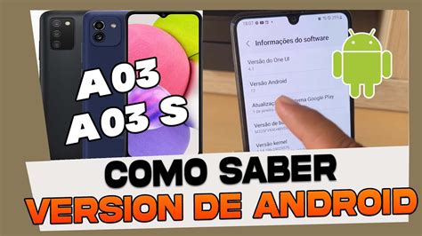 Como Saber La Version De Android En Samsung Galaxy A03 E A03s Youtube