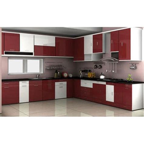 Modern L Shape Kitchen Interior Designing Service At Rs 975square Feet