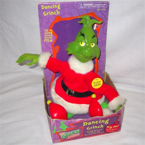 Vintage Animated Singing Dancing The Grinch Tabletop Figure Gemmy K