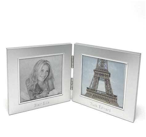Personalized Twin Photo Frame 4x4 Double Picture Frame For Etsy