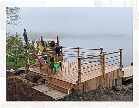 I'm looking to make a deck railing similar to this idea. How to Build a Nautical Rope Railing DIY in 2020 | Rope ...