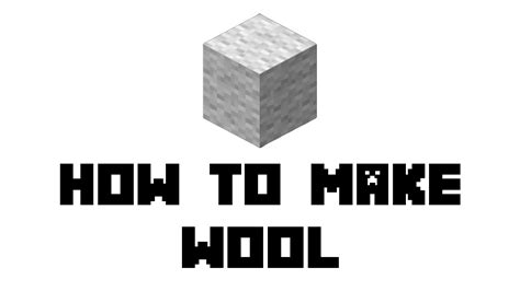 Minecraft Survival How To Make Wool Youtube