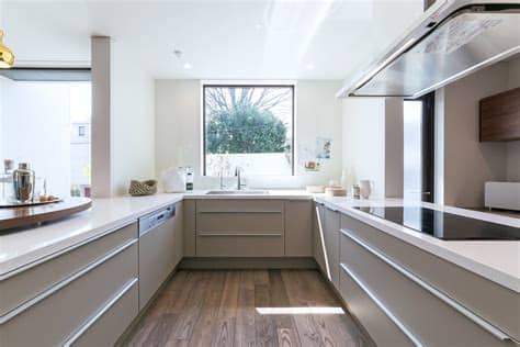 The sleek white kitchen with ultra contemporary appearance has pulled off the u shape layout in a simple but yet architecturally impressive way. 50 Unique U-Shaped Kitchens And Tips You Can Use From Them