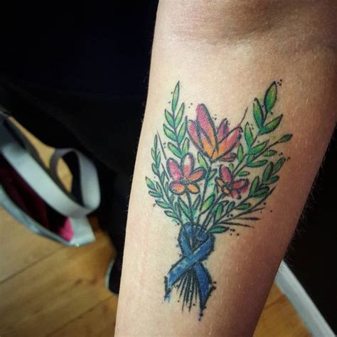This makes for a nice alternative to the regular ribbon tattoo. 65+ Best Cancer Ribbon Tattoo Designs & Meanings - (2019)