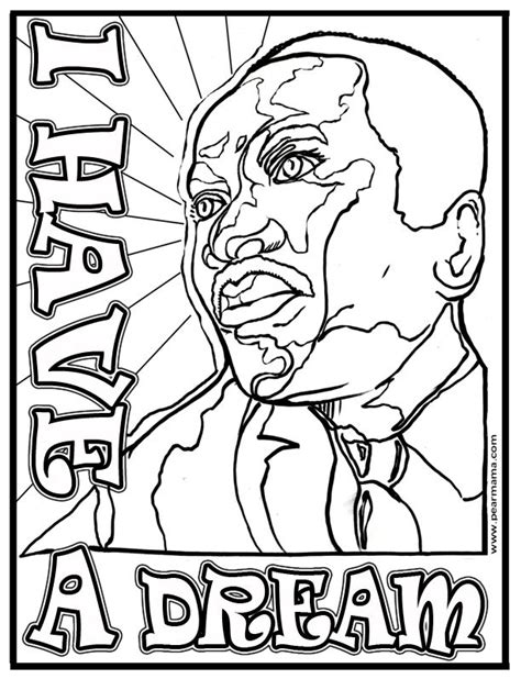 I Have A Dream Mlk Coloring Page Martin Luther King Jr King Jr
