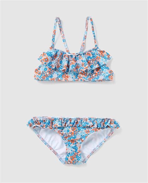 Bikini De Niña Luca Bynn Con Flores Y Volantes · Luca Bynn · Moda · El