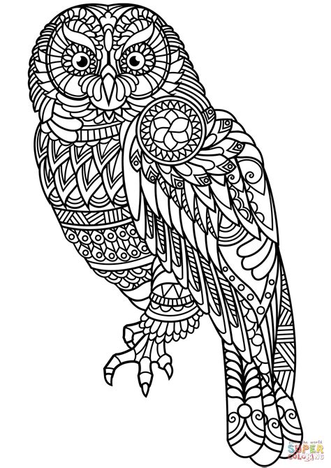 Zen Animal Coloring Pages / Zentangle Animal Coloring Pages at