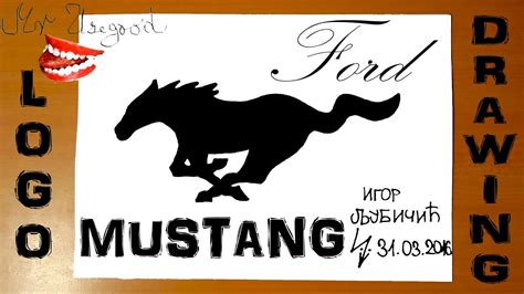 How do you draw a easy mustang horse? How to Draw a Horse Easy for Kids - Ford MUSTANG Car Logo ...