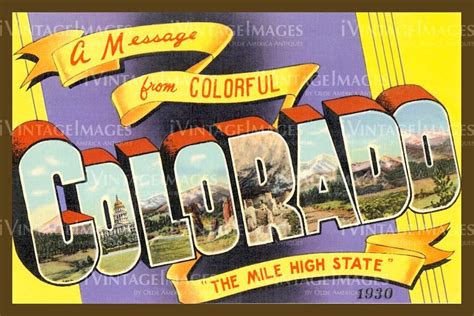 Colorado Large Letter 1930 006 Photo Postcards Vintage Postcards