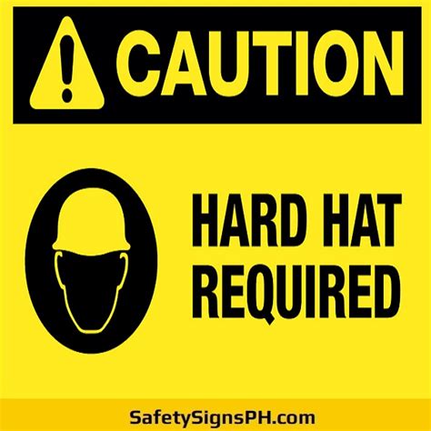 Hard Hat Area Signs Philippines