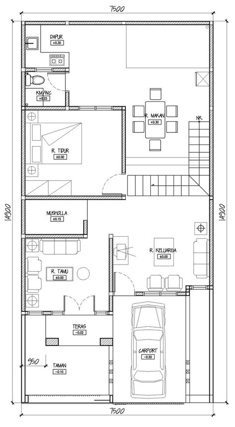 Desain rumah minimalis ini bisa dikatakan sebagai solusi tepat bagi mereka yang punya lahan sempit tapi budget cukup banyak buat membangun rumah 2 lantai. Desain Rumah Minimalis Memanjang Ke Samping | Kumpulan ...