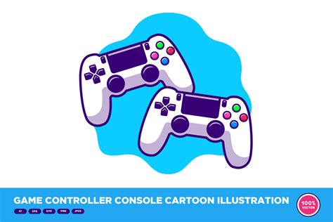 Game Controller Console Cartoon Graphic By Catalyststuff · Creative Fabrica
