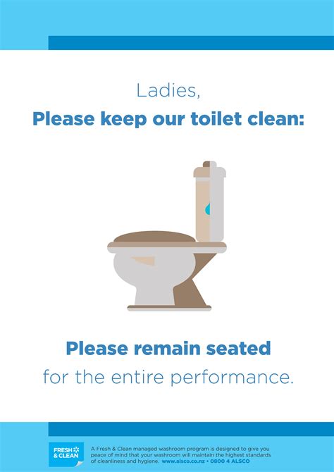Box Medianet Poster For Keep Toilet Clean