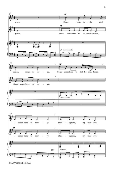 Shady Grove Sheet Music By Celius Dougherty Sku 50485796 Stantons