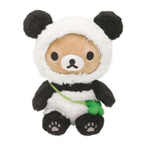 New San X Rilakkuma Panda Plush Stuffed Doll Kawaii Toy Free Shipping