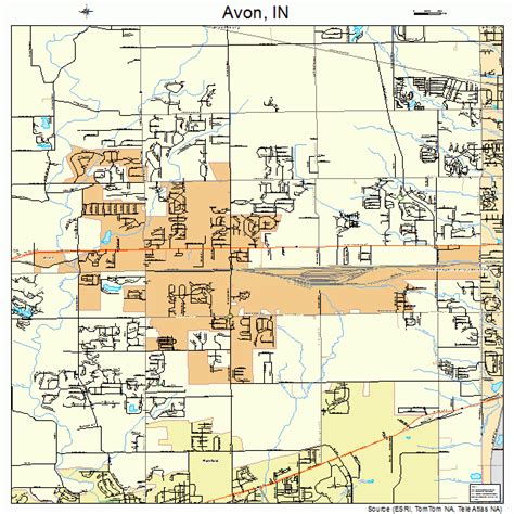 Avon Indiana Street Map 1802908