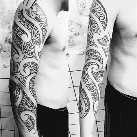 Ahalf sleeve tattoo is one of the best types of tattoo for you to start out with. 75 Half Sleeve Tribal Tattoos For Men - Masculine Design Ideas