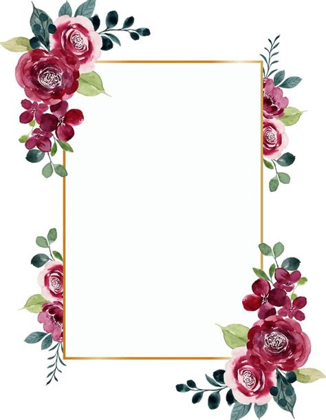 Flower Frame Png Vector Psd And Clipart With Transparent Clip Art