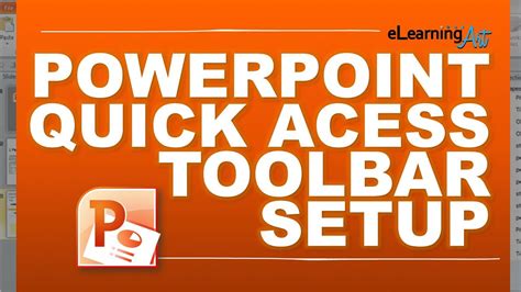 Powerpoint Quick Access Toolbar Best Setup Youtube