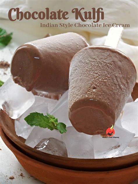 Best Creamiest Chocolate Kulfi Indian Style Chocolate Ice Cream