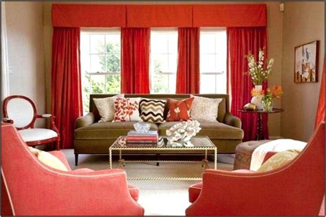 Red Curtains Living Room Ideas - Living Room : Home Decorating Ideas #