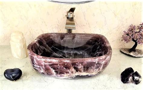 Amethyst Purple Onyx Sink 021 195 X 165 X 65 Tall X 130lbs