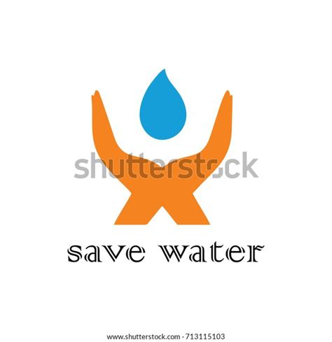 Save Water Logo Stock Vector Royalty Free 713115103 Shutterstock