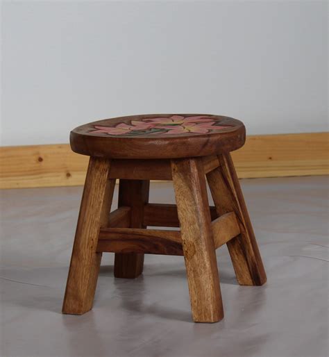 Small Wood Stool Child Outdoor Lounge Chair Cushions Wood Stool