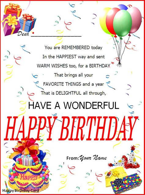 Send free happy birthday to my lovely friend card to loved ones on birthday & greeting cards by davia. 19+ Birthday Wish Cards - Party Ideas