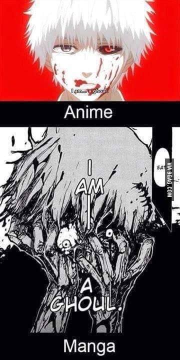 All except for joy, personally. Manga Vs Anime Tokyo Ghoul