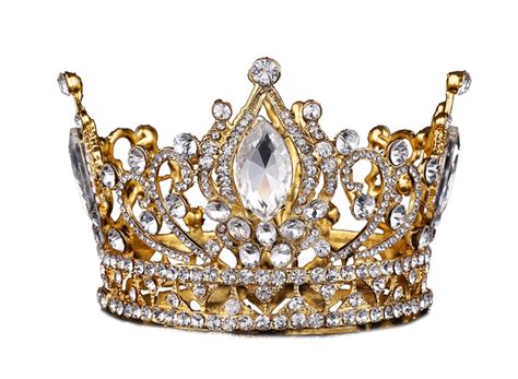 Big European Royal Crown Golden Rhinestone Crown Tiara Super Large