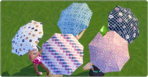 Annetts Sims 4 Welt Colorful Umbrellas