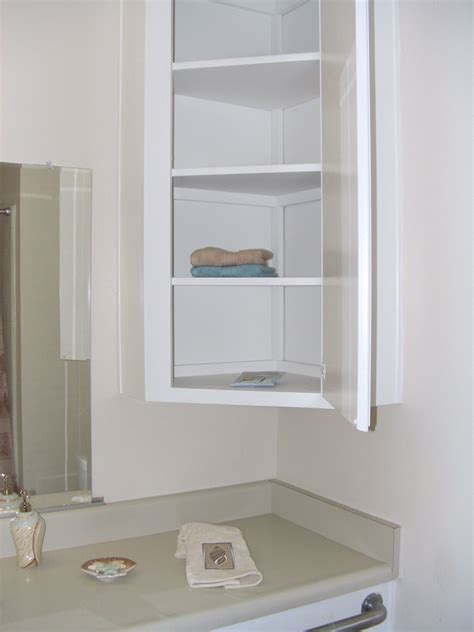 Furniture Wall Mounted Bathroom Corner Cabinet With Shelf And Within