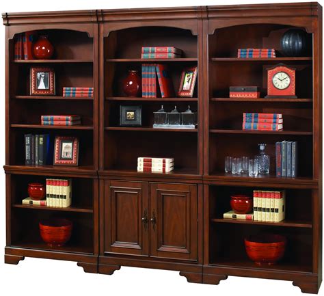 Richmond 3 Piece Cherry Brown Bookcase Wall | RC Willey | Brown