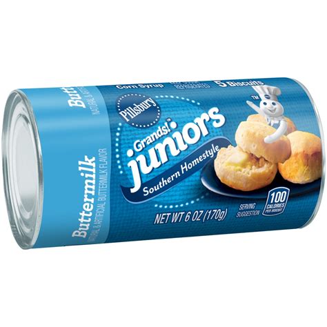 Pillsbury Grands Junior Refrigerated Biscuits Golden Homestyle
