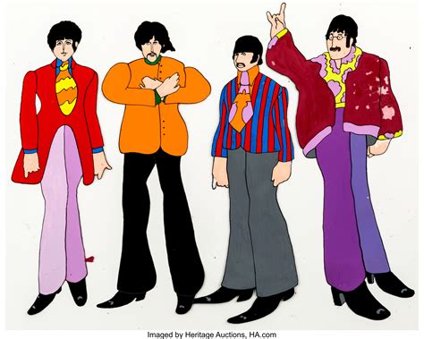 Beatles Yellow Submarine John Paul George And Ringo Preliminary