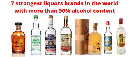 7 Strongest Liquors Brands In The World With More Than 90 Alcohol Content
