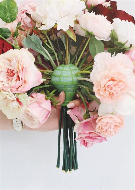Loose Stem Bouquet Holder For Silk Or Dried Flowers Diy Weddings