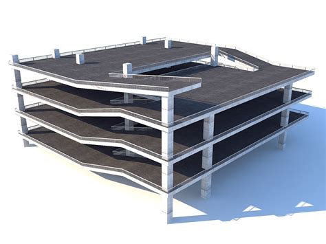 Multi Storey Car Park Floor Parking 3d Asset Car Park Design
