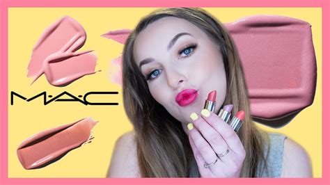 MAC Lustreglass Lip Swatches 28 Shades YouTube