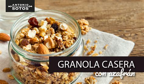 cómo hacer granola casera saludable aromatizada con azafrán antonio sotos